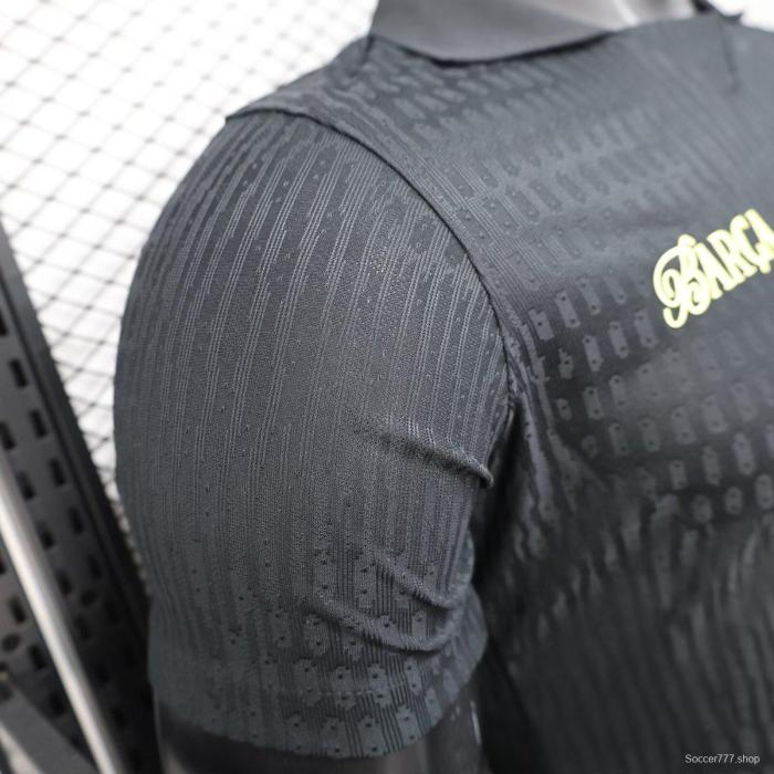 Player Version 25/26 FC Barcelona BLACK Jersey With 304 Sponsor