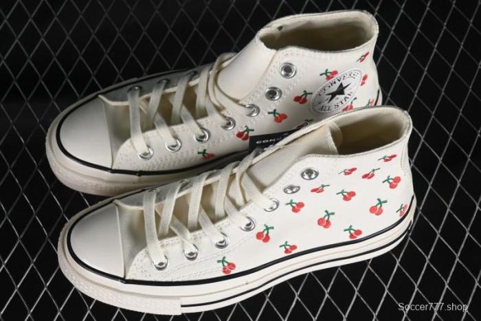 Converse Chuck 1970s Official Cherry Embroidery Canvas Sneakers - A08863C