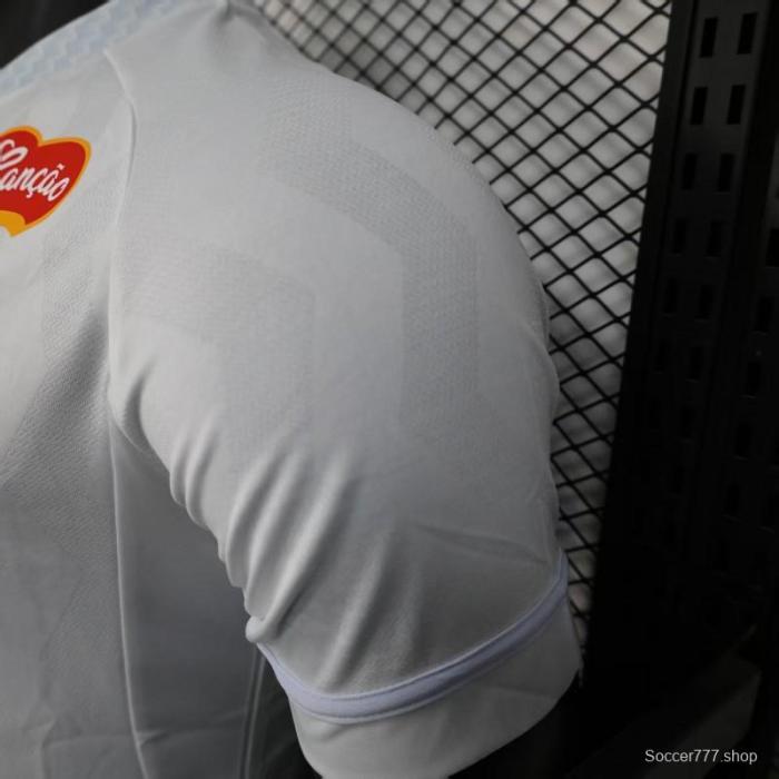 Player Version 25/26 Santos Home Jersey With Full Sponsors