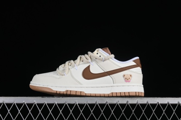 Nike Dunk Low Next Nature  Hemp  Mischievous Doll Soy Milk Bear Maillard Simple and Versatile SB Lace-Up Low-Top Casual Sneakers - DD1873-200