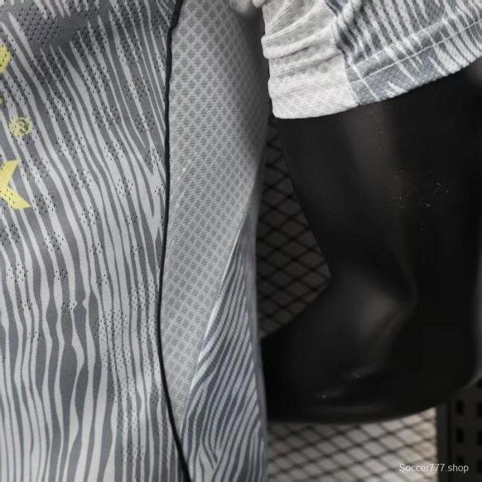 Player Version 25/26 Club America Grey with Diagonal Stripe Pattern Jersey