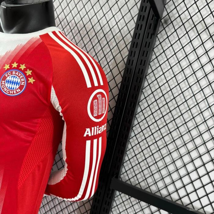 Player Version 25/26 Bayern Munich Home Long Sleeve Jersey