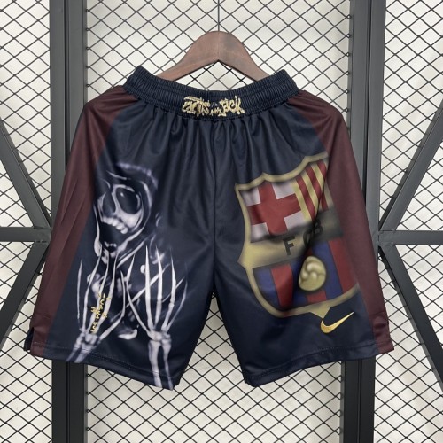 25/26 Barcelona x Cactus Jack Skeleton Home 'Black' Shorts