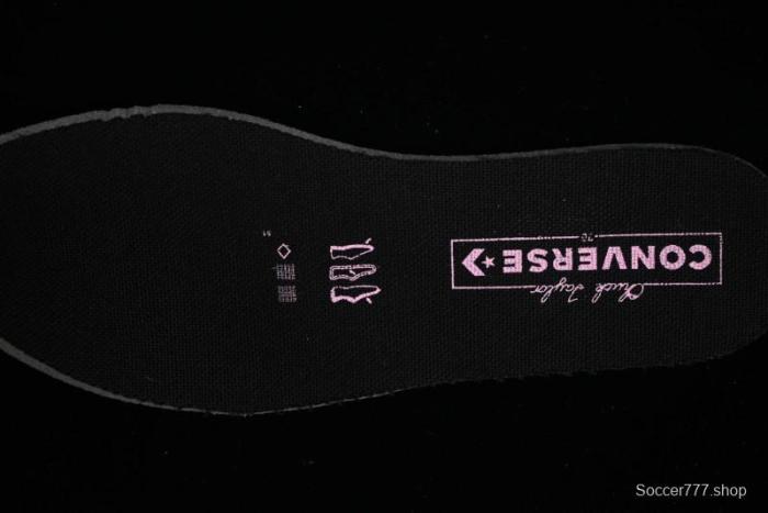 Converse Chuck 70s Low-Top Casual Sneakers with Black-Pink Chain Design - A09542C