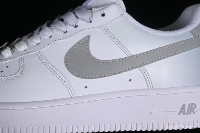 Nike Air Force 1 '07 Low Customized Anime Theme Gradient Grey Swoosh Casual Sneakers - FN0366-102