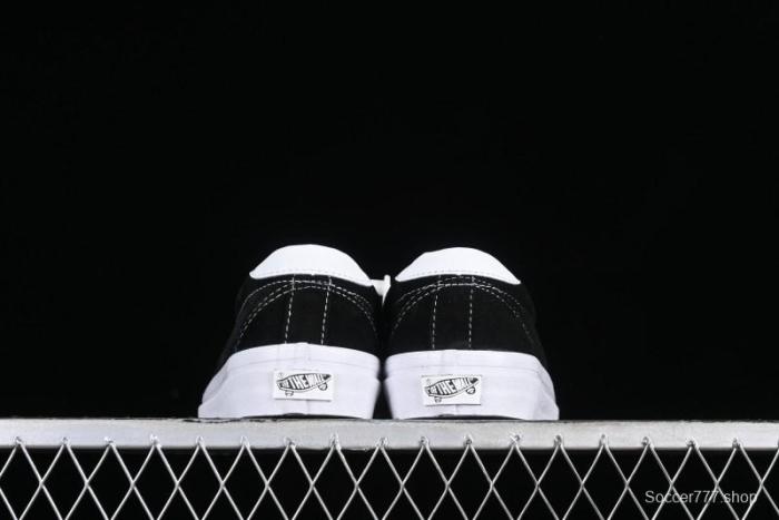 Vans Premium Sport 73 Classic Black & White Suede Low-Top Skate Shoes - VN000CR1BA2