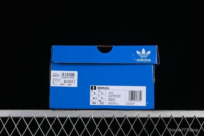 Adidas Originals Bermuda JI4279 Suede Slip-Resistant Lightweight Low-Top Sneakers - JI4279