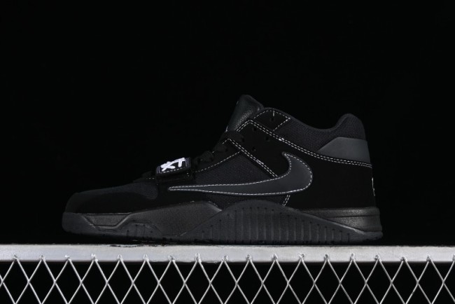 Nike Travis Scott x Jordan Cut The Check AJ1 Basketball Shoes with Velcro Strap - DR9317-001