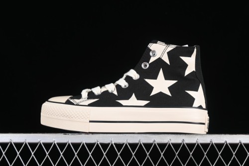 Converse All Star Lift High Top Platform Sneakers with Star Print - A09903C