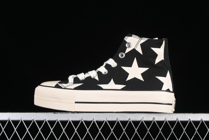 Converse All Star Lift High Top Platform Sneakers with Star Print - A09903C