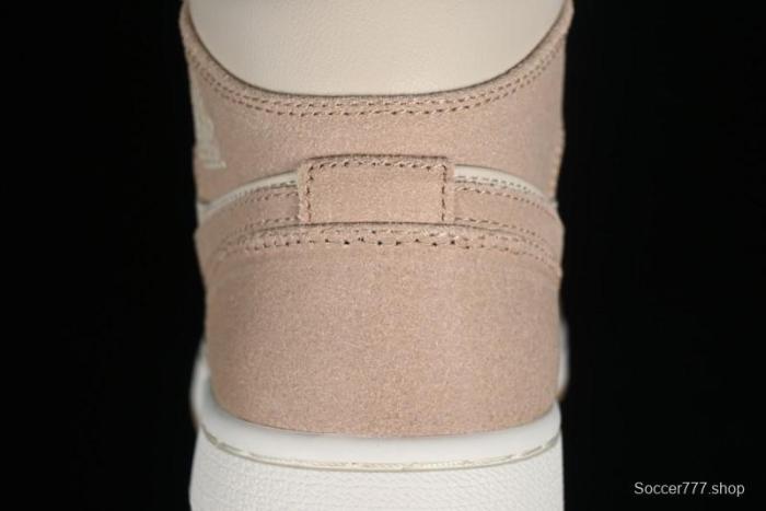 Nike Air Jordan 1 Mid AJ1 Khaki Mid-Top Basketball Shoes - FJ3448-200