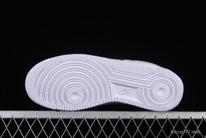 Nike Air Force 1 '07 Low Customized Anime Theme Gradient Grey Swoosh Casual Sneakers - FN0366-102