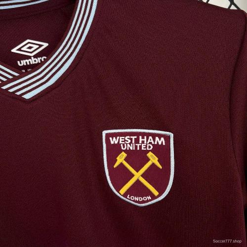 25/26 west Ham United Home Jersey