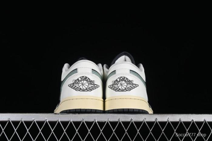 Nike Air Jordan 1 Low AJ1 Black Green Casual Sneakers - DC0774-001