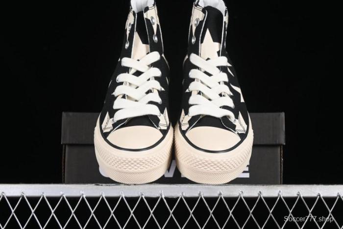 Converse All Star Lift High Top Platform Sneakers with Star Print - A09903C