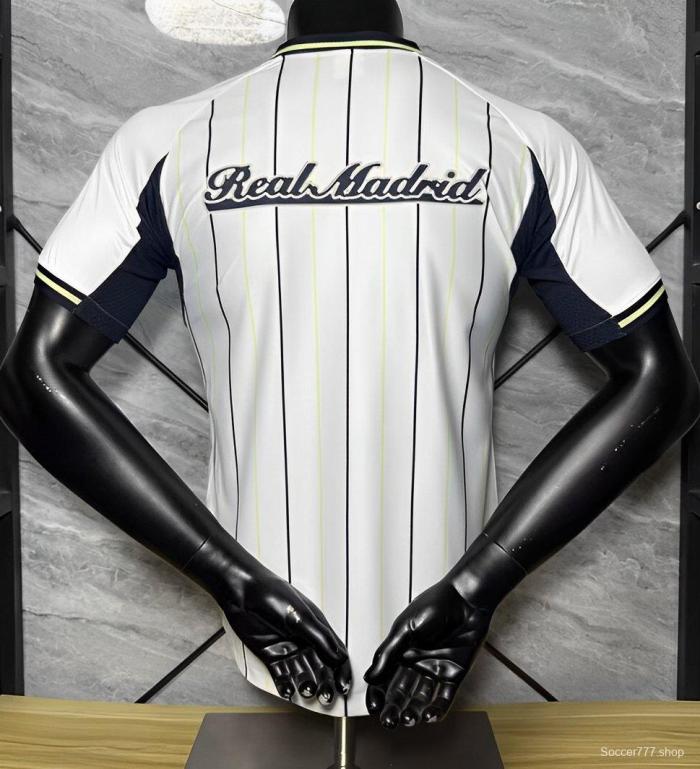 Player Version 25/26 Real Madrid US Pack Baseball Jersey