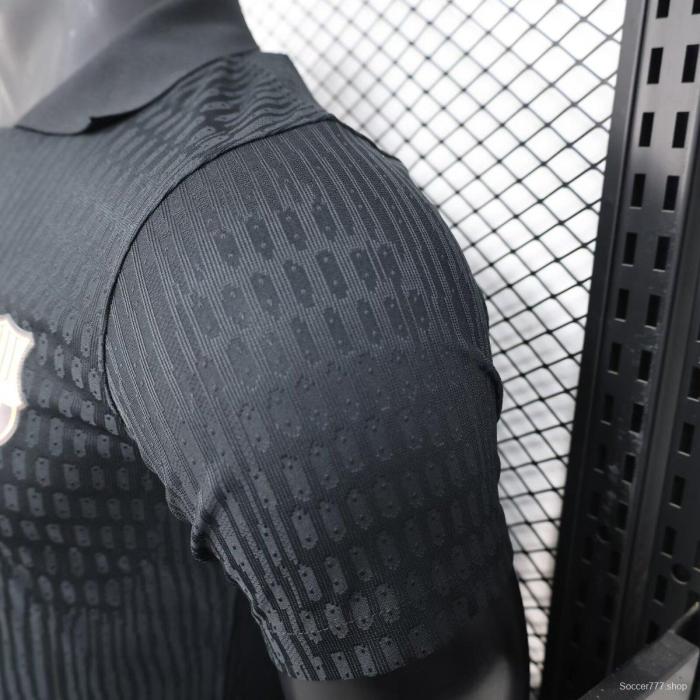 Player Version 25/26 FC Barcelona BLACK Jersey With 304 Sponsor