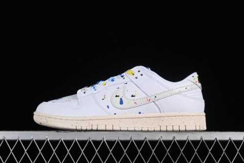 Nike SB Dunk Low Color Ink Splash Anniversary Custom Low-Top Casual Skate Shoes - FC2025-305