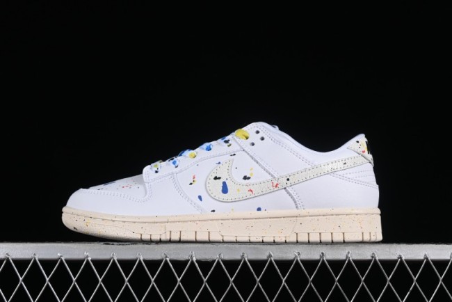 Nike SB Dunk Low Color Ink Splash Anniversary Custom Low-Top Casual Skate Shoes - FC2025-305