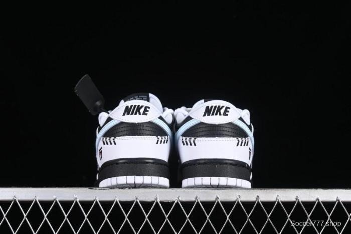 Nike Dunk Low Reverse Panda Graffiti Color SB Lace-Up Low-Top Casual Skate Shoes - FD9064-011