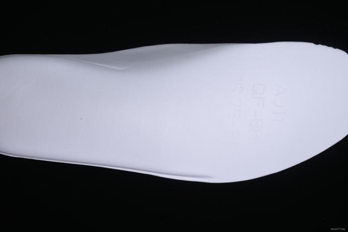 Nike Air Jordan 11 Retro Basketball Shoes with White Orange Design - 378037-002