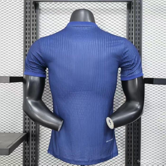 Player Version 25/26 Barcelona Blue with Red and Light Blue Diagonal Stripe Jersey