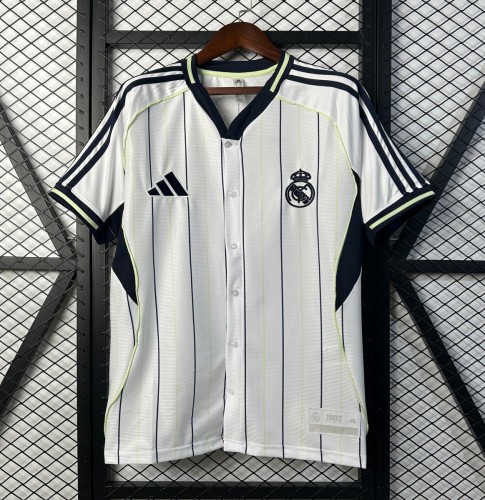 25/26 Real Madrid US Pack Baseball Jersey