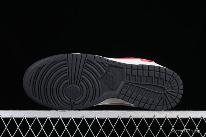 Supreme x Nike SB Dunk Low Casual Skate Shoes with Zoom Air Cushion - DQ1098-333