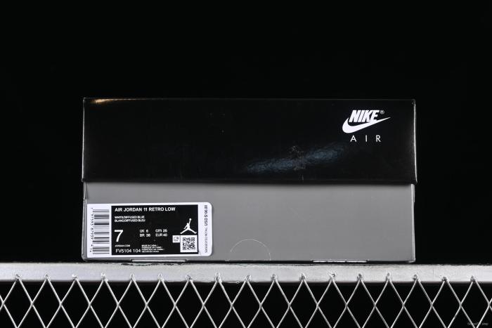 Nike Air Jordan 11 Low  Diffused Blue  Retro Basketball Shoes with Patent Leather Accents - FV5104-104