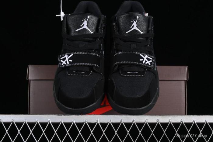 Nike Travis Scott x Jordan Cut The Check AJ1 Basketball Shoes with Velcro Strap - DR9317-001