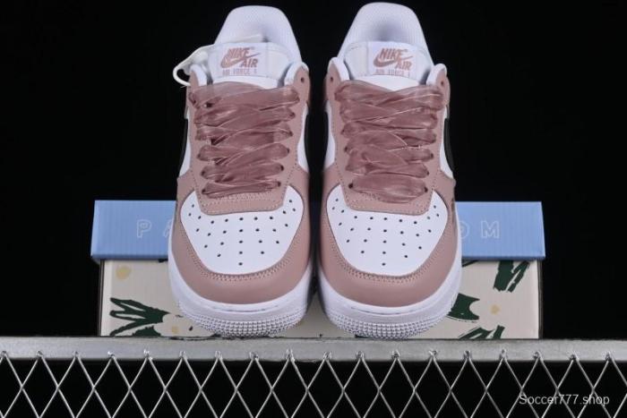 Nike Air Force 1 '07 Low Casual Sneakers in Dusty Rose with Hand-Painted Details - CV8699-578