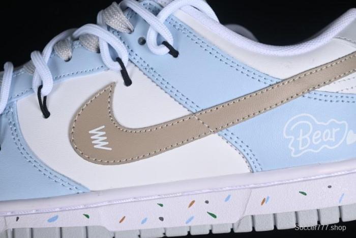 Nike Dunk Pure  Platinum  SB Low-Top Casual Sneakers with Dual Laces and Bear-Inspired Design - DV0831-101 1