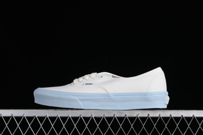 Vans Authentic White Blue Canvas Skate Shoes - VN0009PVEAK 1