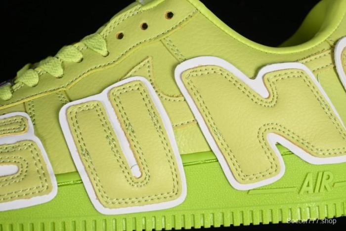 Nike CPFM x Nike Air Force 1 '07 Low Casual Sneakers in Lemon Green with SUNSHINE Design - DC4457-300 1