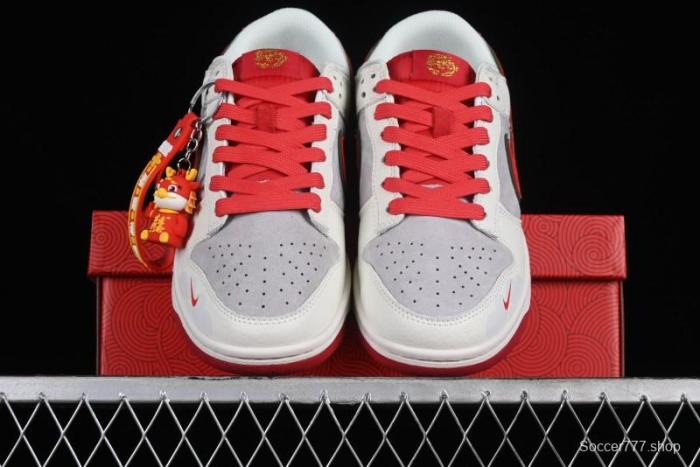 Nike SB Dunk Low Chinese New Year Limited Edition - Lucky Red Anniversary Custom Low-Top Casual Sneakers - CR8033-506 1