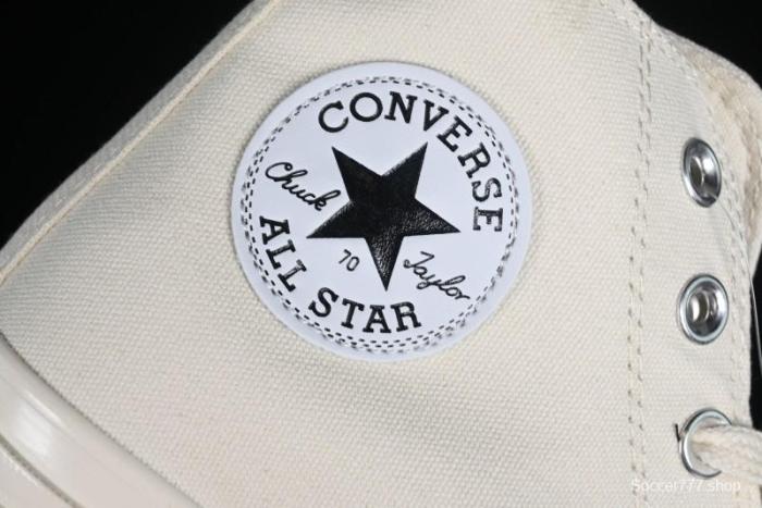 Converse Chuck 1970s Original Cream White High-Top Casual Canvas Shoes - 162210C 1