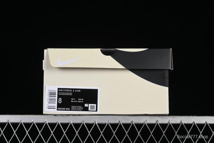 Nike Vlone x Air Force 1 '07 Low Collaboration Wine Red Casual Sneakers - AA5360-010 1