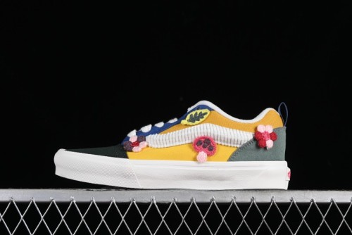 Vans Knu Skool Trip Multi Floral Patchwork Sneakers - VN0009QCBMI 1