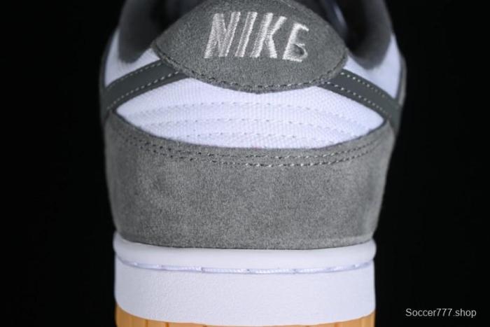 Nike Dunk Low SB Grey Gum Retro Skate Shoes with Suede Overlays - FV0389-100 1