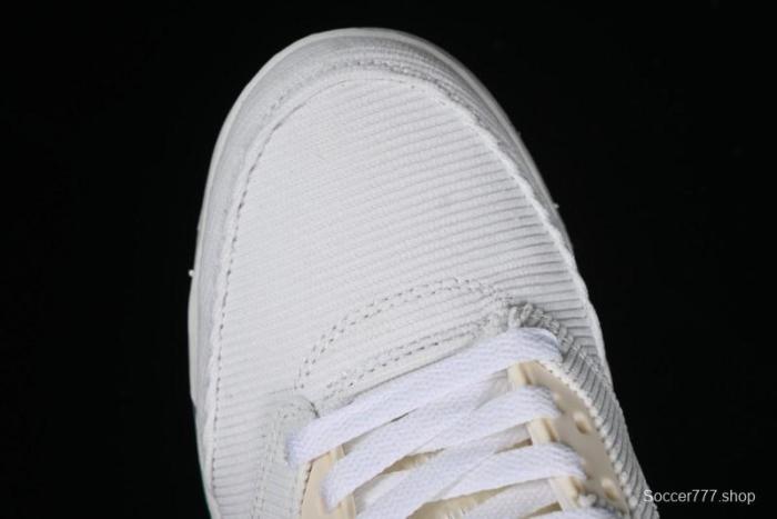 Nike Air Jordan 5 Low Retro Sneakers in White Orange Green Corduroy - CW4204-100 1