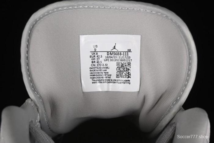 Nike Air Jordan 1 Low AJ1 The North Face Collaboration - Suede Grey Retro Basketball Shoes - DM5688-111