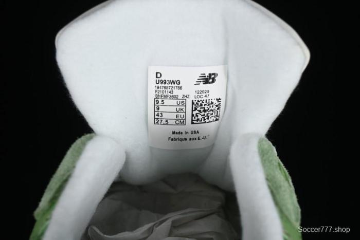 New Balance Made In USA M993 Series Classic Retro Running Shoes - U993WG