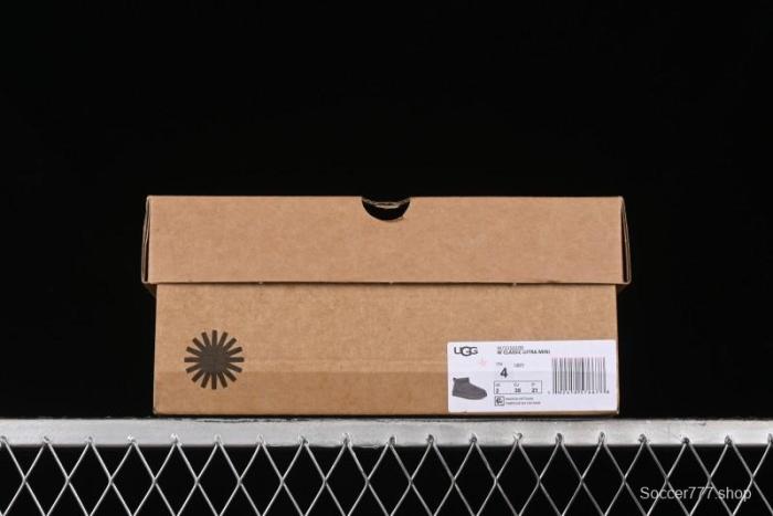 UGG Classic Ultra Mini Short Boots with Genuine Australian Shearling and TREADLITE Outsole - 1116109