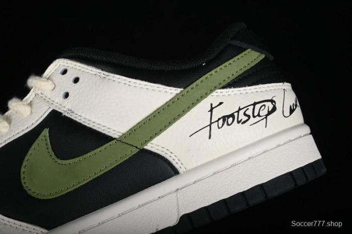 Nike SB Dunk Low Casual Skateboarding Shoes in Beige Green with Hemp Rope Detail - LK2146-511