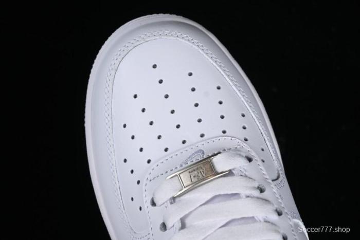 Nike Supreme x Air Force 1 '07 Low White Red Collaboration Casual Sneakers - CU9225-101 1