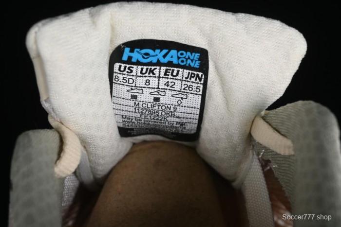 HOKA ONE ONE Clifton 9 Lightweight Breathable Knit Mesh Running Shoes - 1127895 OKB 1