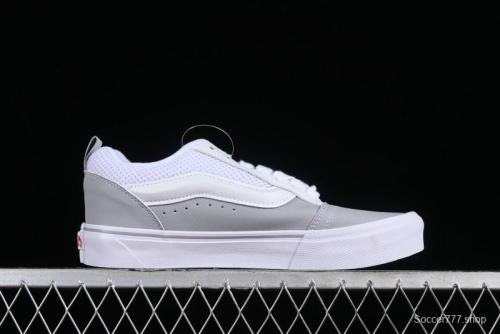 Vans Classics Knu Skool Chunky Tongue Retro Sneakers in Grey White - VN0009QCYF9 1