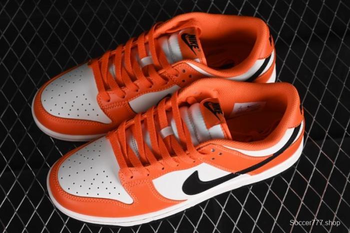 Nike SB Dunk Low Casual Skate Shoes in White, Orange, and Black - DH9765-003 1