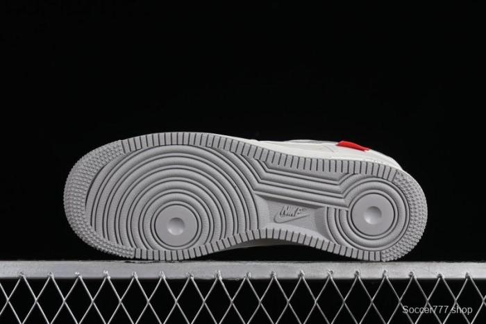 Supreme x Nike Air Force 1 '07 Low Beige Grey Casual Skate Shoes - HD1968-018 1
