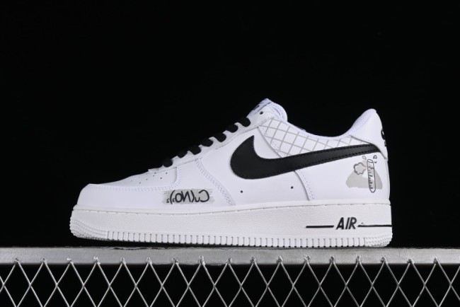 Nike Air Force 1 '07 Low Custom ID Graffiti Chemical Formula Casual Sneakers - AM0703-125 1